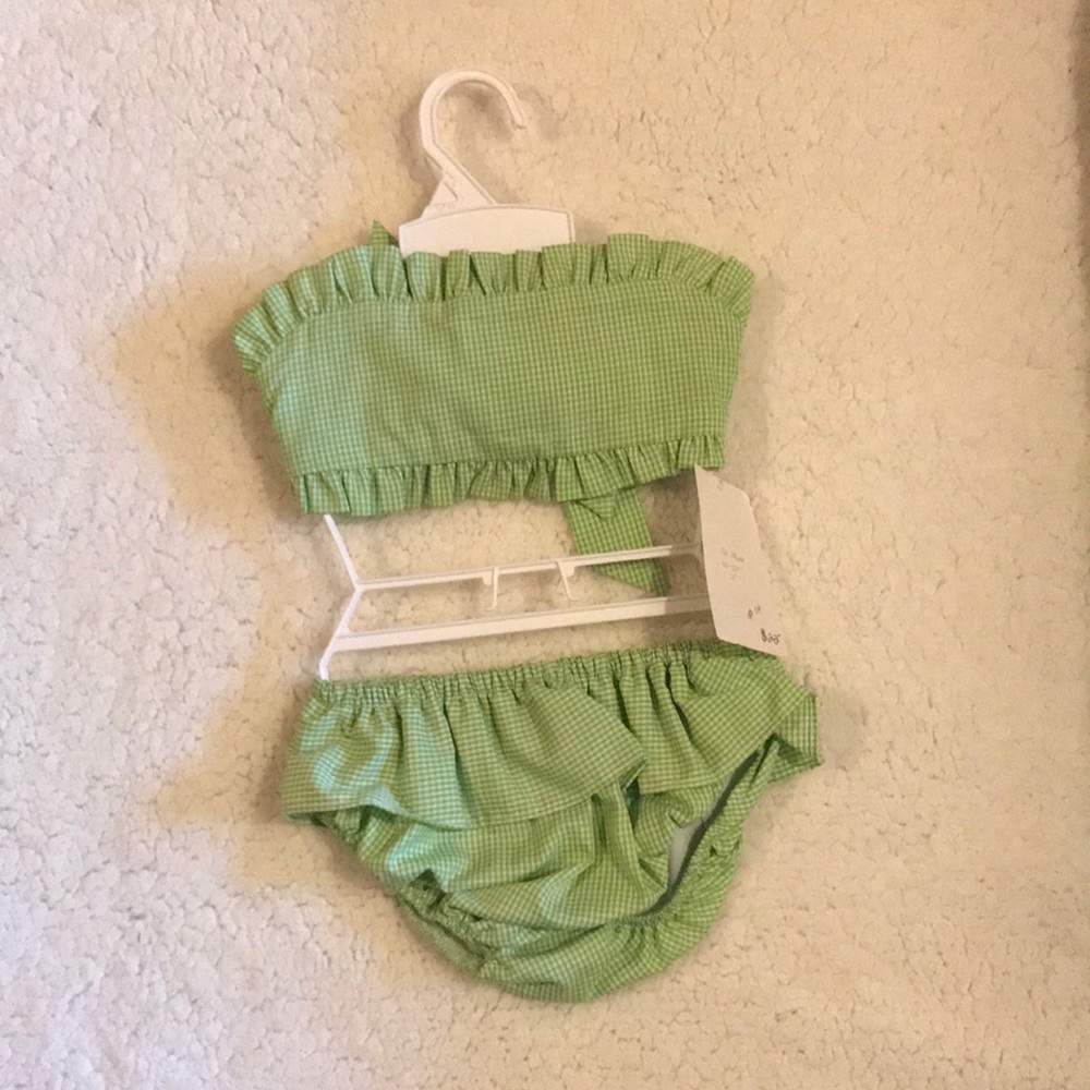 NWT size 2T seersucker bikini
